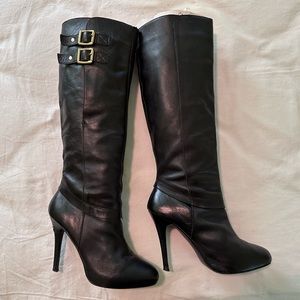 Steve Madden Leather Black Boots